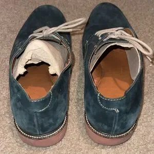 14 & Union blue suede and green soles shoes 14th & Union | Shoes | 4 Union Blue Suede Shoes Size 9 12  main image 4